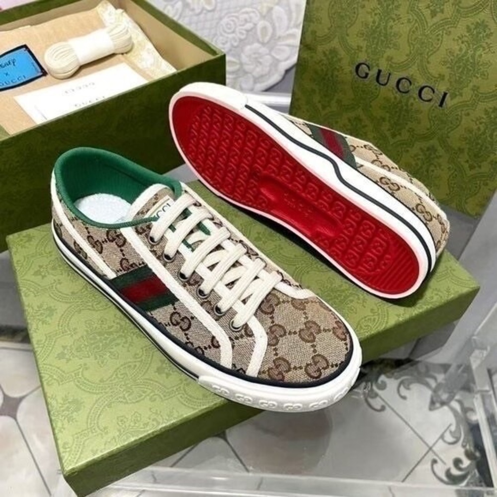 Women’s GG Guccis Tennis Shoes 1977 Sneaker - Picture 8 of 8
